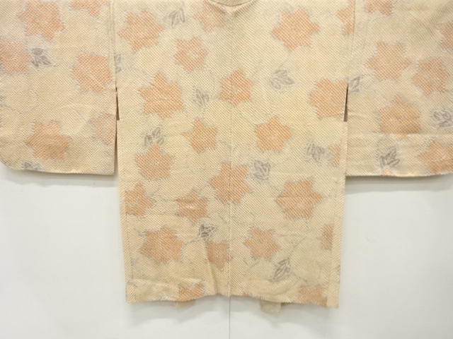 未使用品　きぬたや謹製　本総絞り　鉄仙模様　絵羽織